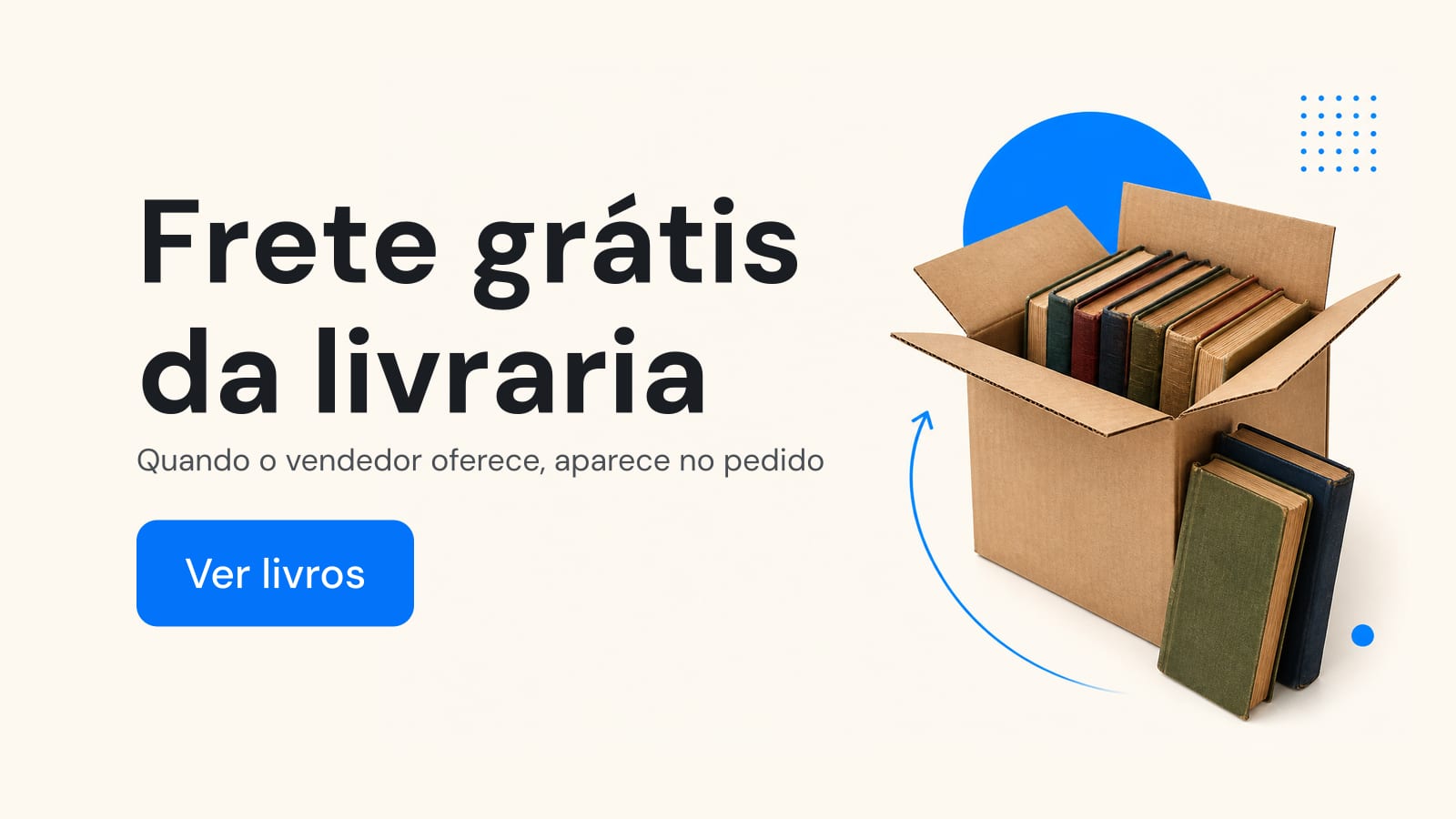 Frete com rastreio. A livraria posta nos Correios depois do pagamento.